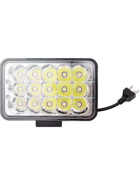 Фара рабочего света Nord-Yada 45 Вт, прямоугольная, 15 диодов, ближний/дальний, 168х108х72 904834