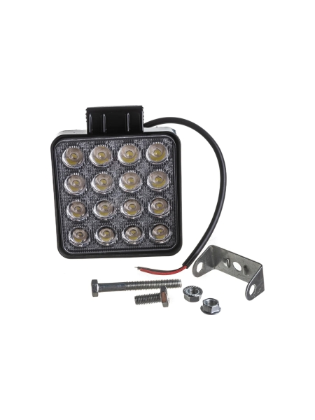 Фара рабочего света Nord-Yada 48Вт квадрат 16 диодов ближний 106х106х47 904841