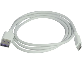 Зарядный универсальный дата-кабель USB-TYPE C Nord-Yada TPE 5А, 1м белый 908965