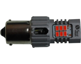 Cветодиод NORD YADA 9-18V BA15S, P21W, 1156-3020-24SMD, 2,1А/1750 Lm, 24 W, c обманкой красный TM 909310