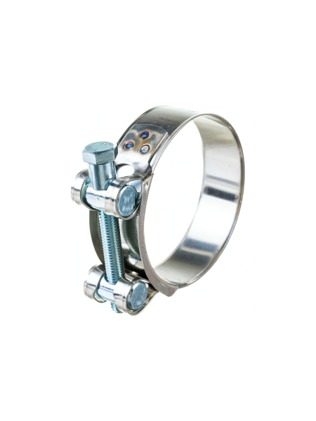 Силовой хомут Nord-Yada Д: 92-97 мм, Ш: 24 мм, Т: 0,8 мм, болт: М8х75, нерж. сталь 902894