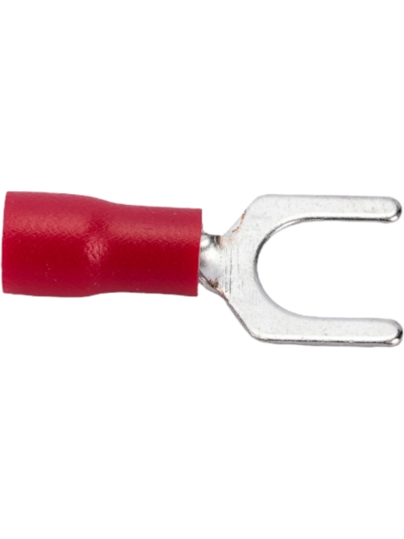 Вилочная изолированная клемма Nord-Yada 6.5мм 0.5-1.5кв.мм (красная) 905358