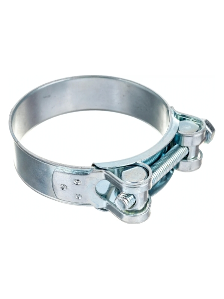 Силовой хомут Nord-Yada Д: 74-79 мм, Ш: 24 мм, Т: 1.5 мм, болт: М8х70, оцинкованная сталь 906000