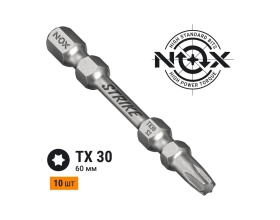 Бита IMPACT STRIKE TX30, 60 мм, 10 шт, бокс, E6.3 NOX 333060