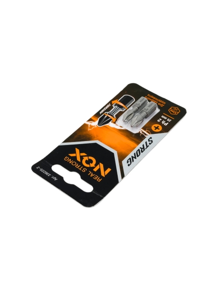Бита торсионная STRONG (2 шт; PH2х25 мм; карта; C6.3) NOX 336225-2
