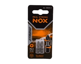 Бита торсионная STRONG (2 шт; PH2х25 мм; карта; C6.3) NOX 336225-2