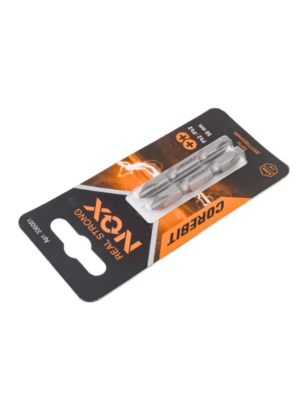 Набор бит двухсторонних (2 шт; Ph2xPh2х50 мм; карта) NOX 336001