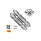 Набор бит двухсторонних (2 шт; Pz2xPz2х50 мм; карта) NOX 336002