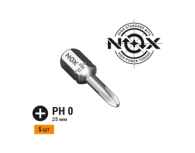 Бита COREBIT (5 шт; PH0х25 мм; бокс; C6.3) NOX 335025-5B