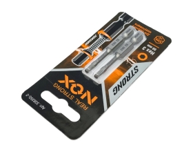 Бита торсионная STRONG (2 шт; HEX3х50 мм; карта; E6.3) NOX 338350-2