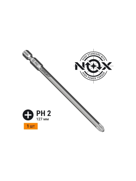 Бита COREBIT (4 шт; Ph2х110 мм; E6.3; упаковка ПВХ) NOX 335211-4