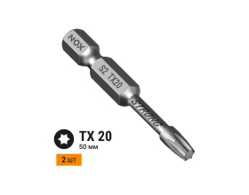 Бита торсионная STRONG (2 шт; TX20х50 мм; карта; E6.3) NOX 339205-2