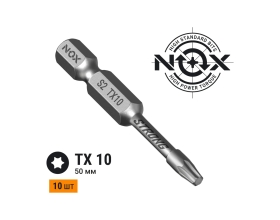 Бита TORSION STRONG TX10, 50 мм, 10 шт, бокс, E6.3 NOX 339105