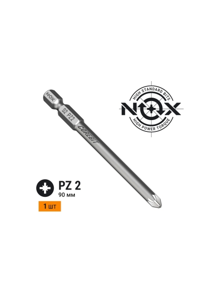 Бита COREBIT (PZ2х90 мм; карта; E6.3) NOX 330290-1
