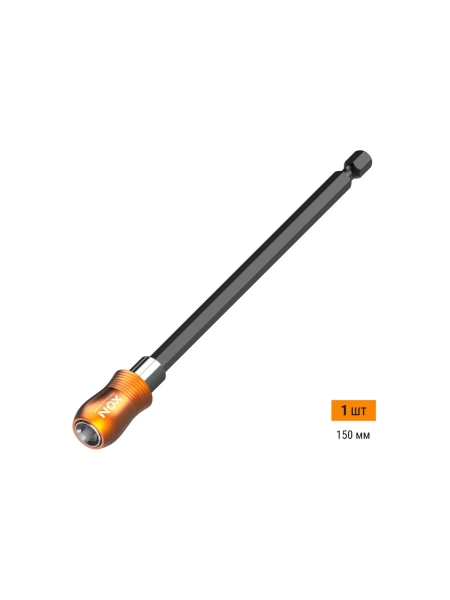 Держатель для бит QUICK LOCK (150 мм; карта; E6.3) NOX 350502