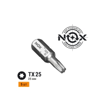 Бита COREBIT TX25х25, С6.3, 5 шт, бокс NOX 332325-5B