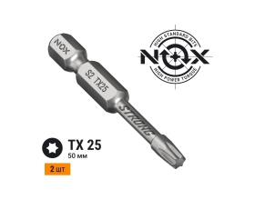 Бита торсионная STRONG (2 шт; TX25х50 мм; карта; E6.3) NOX 339255-2