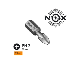 Бита торсионная STRONG (25 шт; PH2х25 мм; бокс; C6.3) NOX 336225