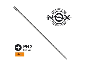 Бита Ph2, 350 мм, E6.3, 4 шт ПВХ COREBIT NOX 335235-4