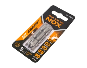 Набор бит двухсторонних (5 шт; Ph1xPh2, Pz1xPz2, Ph3xPz3, Sl3xSl4, Sl5xSl6; 50 мм; карта) NOX 336011