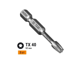 Бита торсионная STRONG (2 шт; TX40х50 мм; карта; E6.3) NOX 339405-2