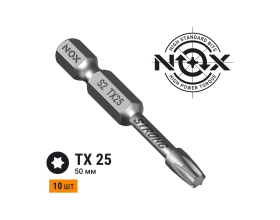 Бита торсионная STRONG TX25х50 мм, E6.3, 10 шт, бокс NOX 339255