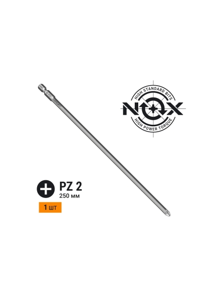 Бита COREBIT (PZ2х250 мм; карта; E6.3) NOX 330250-1