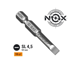 Бита COREBIT Sl4.5х50 мм, Е6.3, 5 шт, бокс NOX 342455-5B