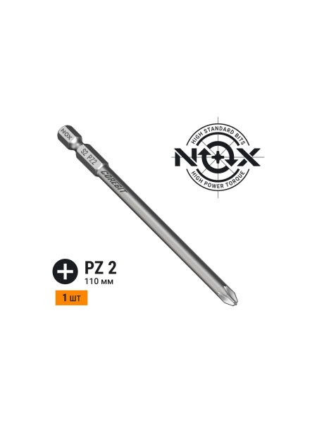 Бита COREBIT (PZ2х110 мм; карта; E6.3) NOX 330211-1