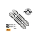 Набор бит двухсторонних (2 шт; Pz2xPz2, Pz1xPz3; 50 мм; карта) NOX 336005