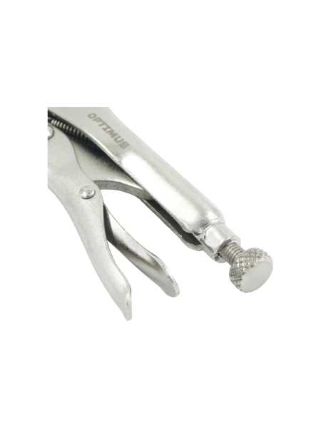 Зажимные клещи Optimus с фиксатором 130 мм удлиненные губки 11065