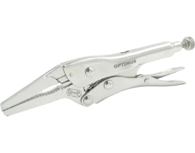 Зажимные клещи Optimus с фиксатором 130 мм удлиненные губки 11065
