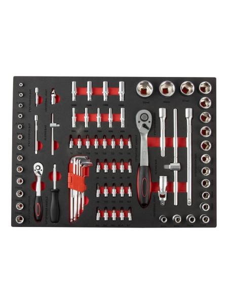 Тележка инструментальная Optimus TS-07 7 полок с набором инструментов 139 пр, пластиковая столешница OPTIMUS TS-07