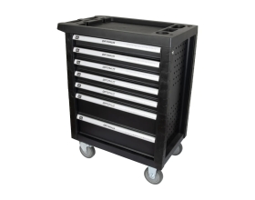 Тележка инструментальная Optimus TS-07 7 полок с набором инструментов 139 пр, пластиковая столешница OPTIMUS TS-07