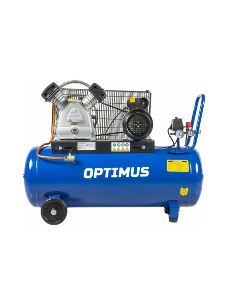 Поршневой компрессор Optimus 420 л/мин, 2.2 кВт, 220 В, ресивер 100 л hd OPT-301042
