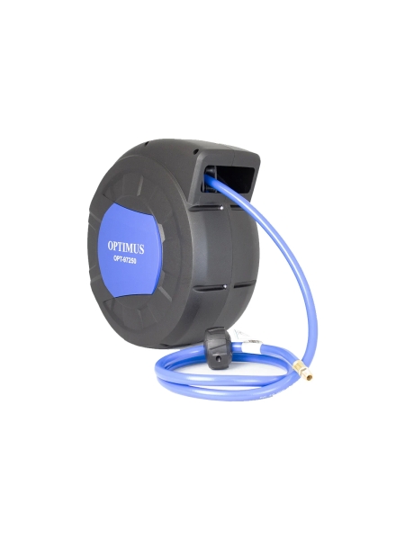 Шланг пневматический армированный pvc на катушке (15 м; 10x16 мм; 20 бар) Optimus OPT-97250