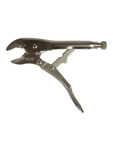 Зажимные клещи Optimus гейферные с овальными губками 250 мм 11210