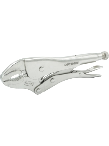 Зажимные клещи Optimus гейферные с овальными губками 250 мм 11210