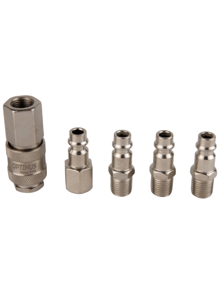 Соединения быстросъемные пневматические 5 шт Optimus OPT-75SP
