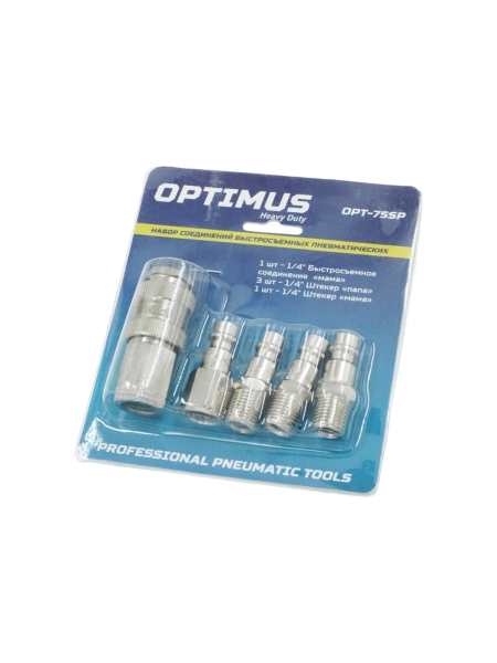 Соединения быстросъемные пневматические 5 шт Optimus OPT-75SP