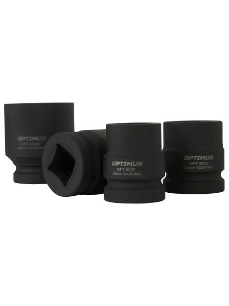 Набор ударных головок 9 шт, 27-50 мм, 1"DR Optimus OPT-80109