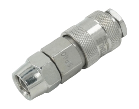 Соединение быстросъемное пневматическое с обжимным креплением под шланг 12 мм Optimus OPT-740SPA