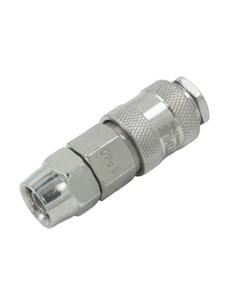 Соединение быстросъемное пневматическое с обжимным креплением под шланг 12 мм Optimus OPT-740SPA