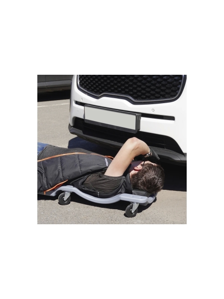 Лежак ремонтный подкатной Optimus серый HD OPT-40130G