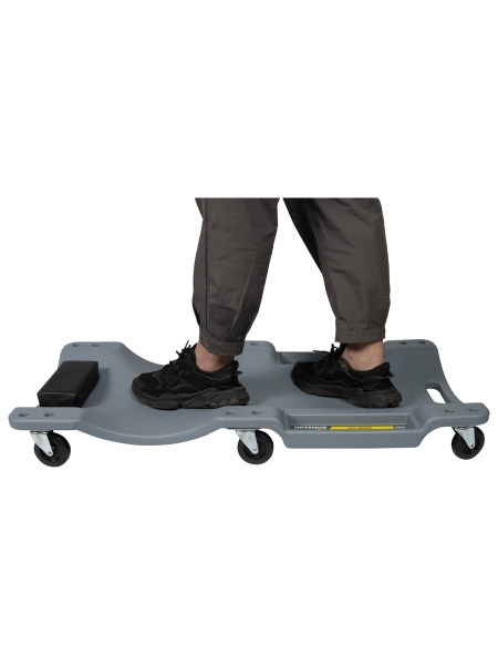 Лежак ремонтный подкатной Optimus серый HD OPT-40130G