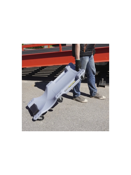 Лежак ремонтный подкатной Optimus серый HD OPT-40130G