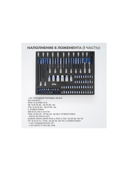 Тележка инструментальная Optimus 7 полок с набором инструментов 289 пр, пластиковая столешница OPT-917P