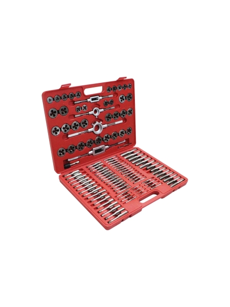 Набор метчиков и плашек Optimus М2-М18, метрическая резьба, 110 предметов OPT-MTDS110