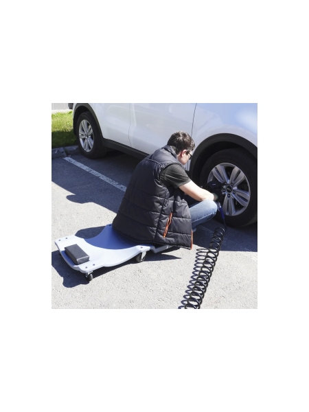 Лежак ремонтный подкатной Optimus серый HD OPT-40130G