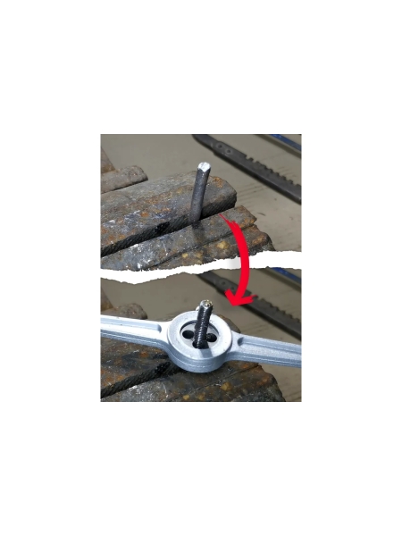 Набор метчиков и плашек Optimus М3-12, 40 предметов, метрическая резьба OPT-MTDS40